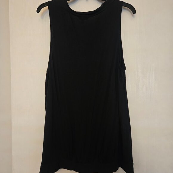 Talbots sleeveless black tunic top with front tie NWT Size XL - Picture 5 of 5